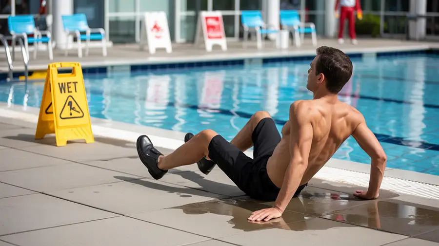 Trip and Fall Accidents at Swimming Pools